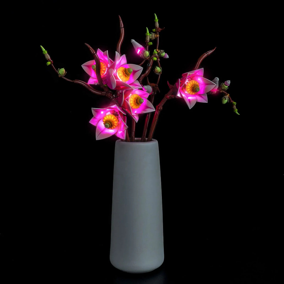 Bright My Bricks LED lights for LEGO® Botanicals Magnolia Branches #11510 — LED kit powered on