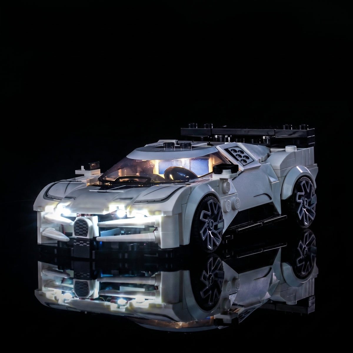 LED light kit for LEGO® Bugatti Centodieci Hyper Sports Car #77240 | Bright My Bricks
