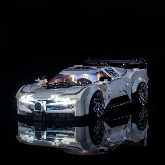 LED light kit for LEGO® Bugatti Centodieci Hyper Sports Car #77240 | Bright My Bricks