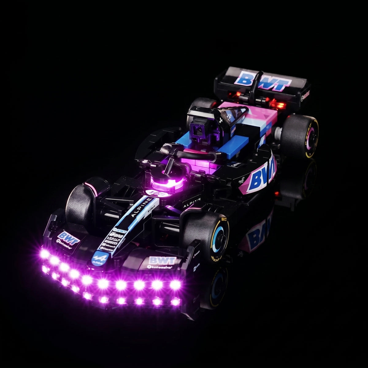 LED light kit for LEGO® BWT Alpine F1 Team A524 Race Car #77248 | Bright My Bricks