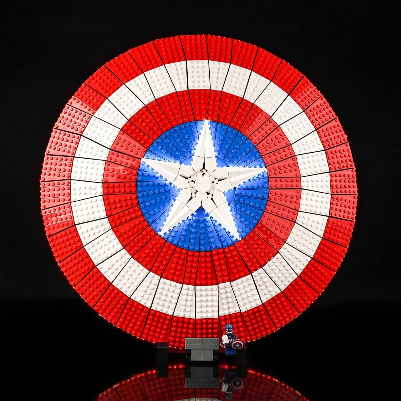 LED light kit for LEGO® Captain America’s Shield #76262 | Bright My Bricks