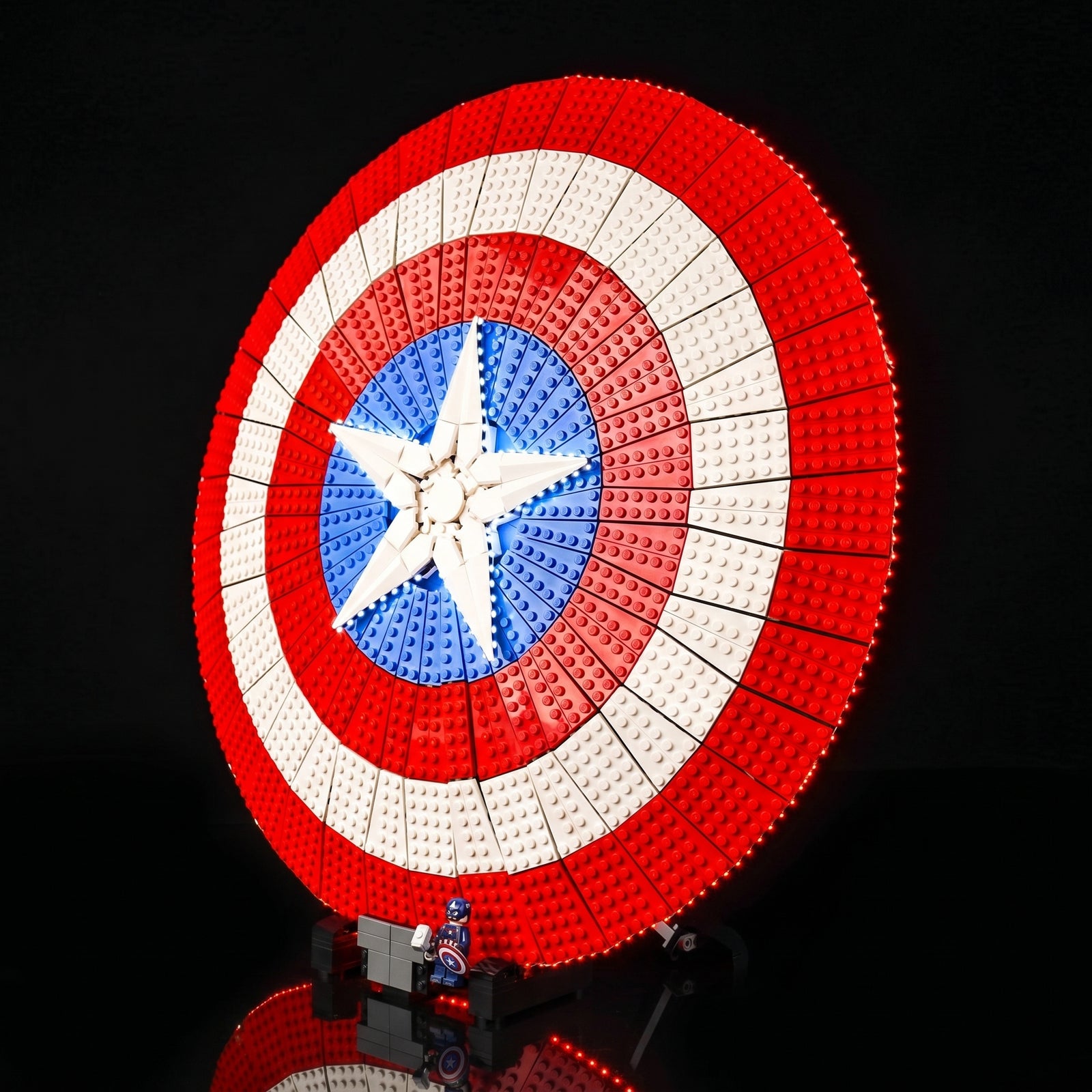 LED-Beleuchtungsset für LEGO® Captain Americas Schild #76262
