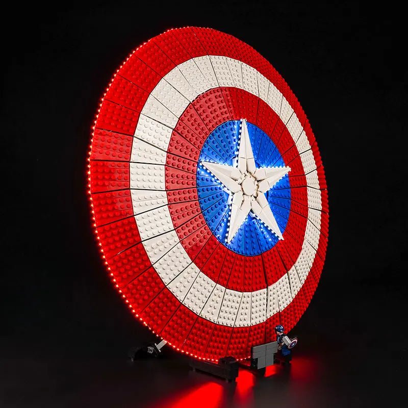 LEGO Captain America’s Shield #76262 LED lighting detail