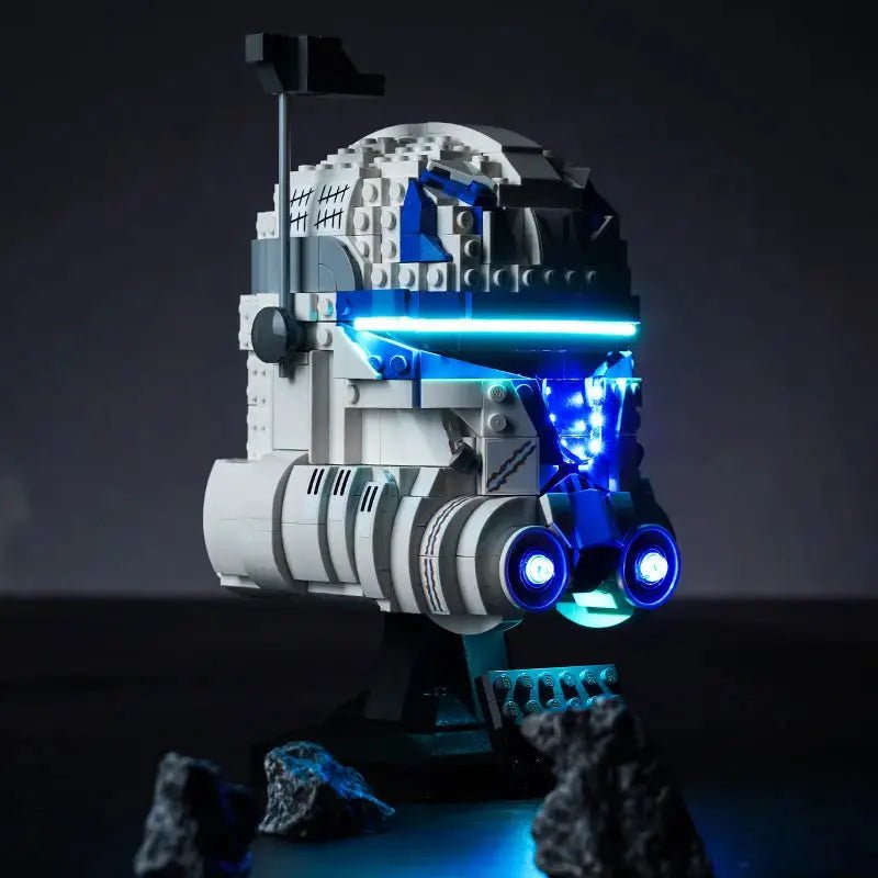 display light kit for LEGO® Captain Rex Helmet #75349, brightened interior detail