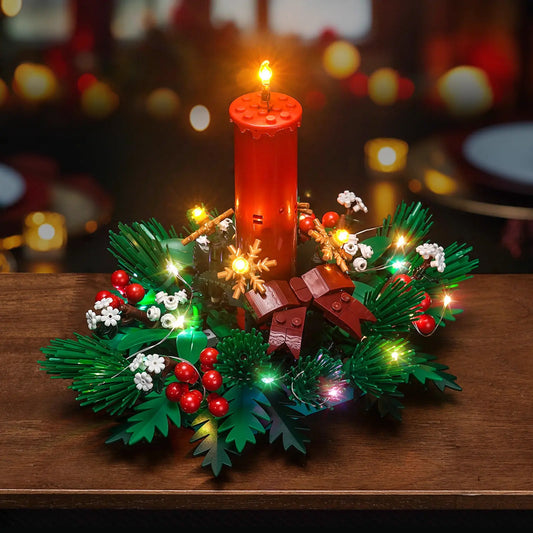 LEGO® Christmas Table Decoration #40743 — night-mode display glow (LED light kit)