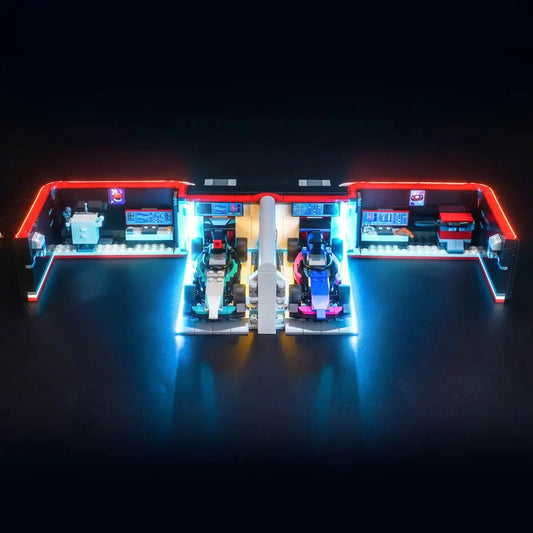 LED light kit for LEGO® City F1 Garage & Mercedes-AMG & Alpine Cars #60444 | Bright My Bricks