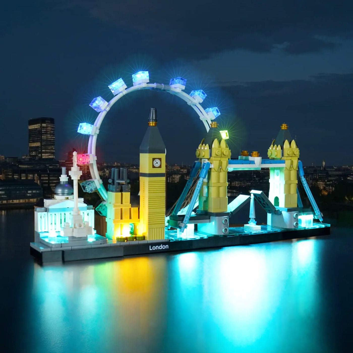 Bright My Bricks light kit for LEGO® City Skyline Series: London #21034 — brightened interior detail