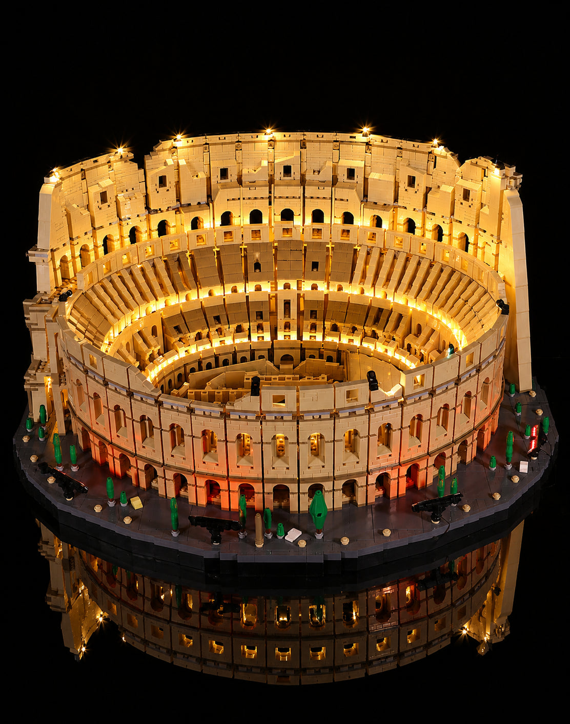 Bright My Bricks LED lighting kit for LEGO® Colosseum #10276 — lighting effect on the build