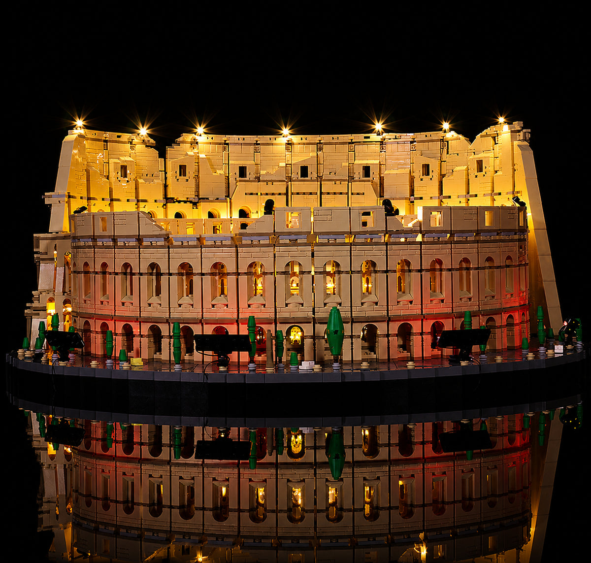 LEGO® Colosseum #10276 — lighting effect on the build (DIY LED light kit)