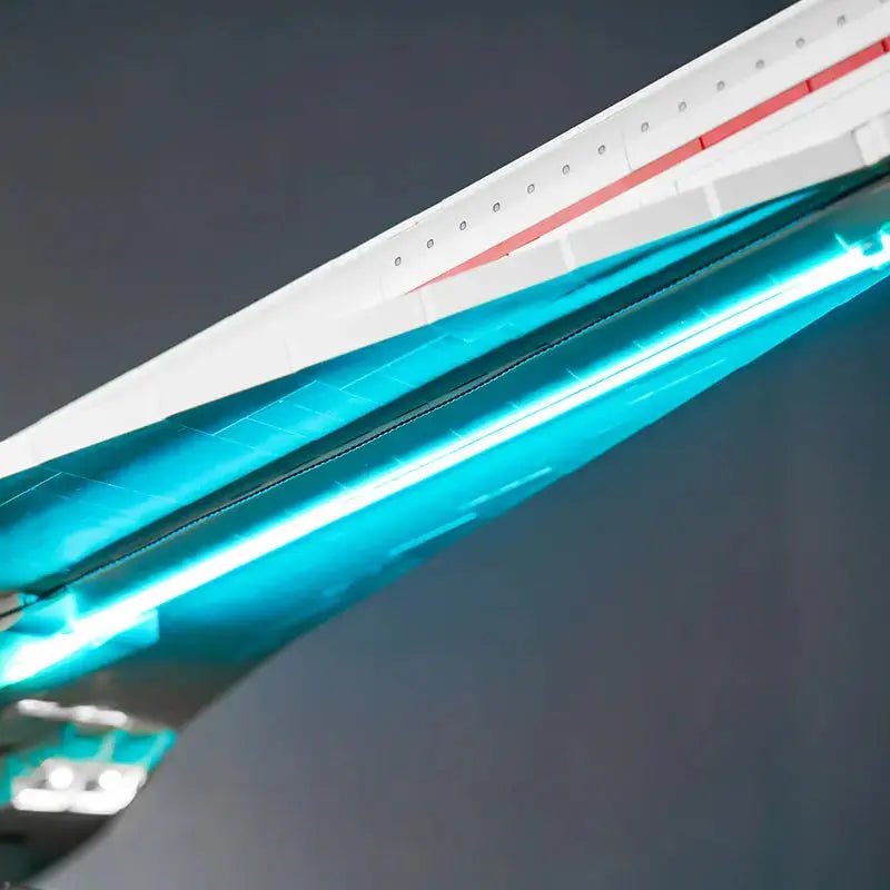 display lighting in a dark room: Bright My Bricks DIY LED light kit for LEGO® Concorde #10318