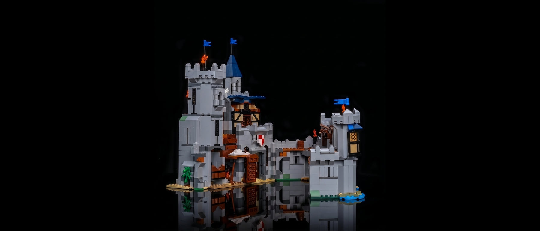 LED-Beleuchtungsset für LEGO® Ritterburg im Mittelalter #31168 — standard build, without the LED light kit