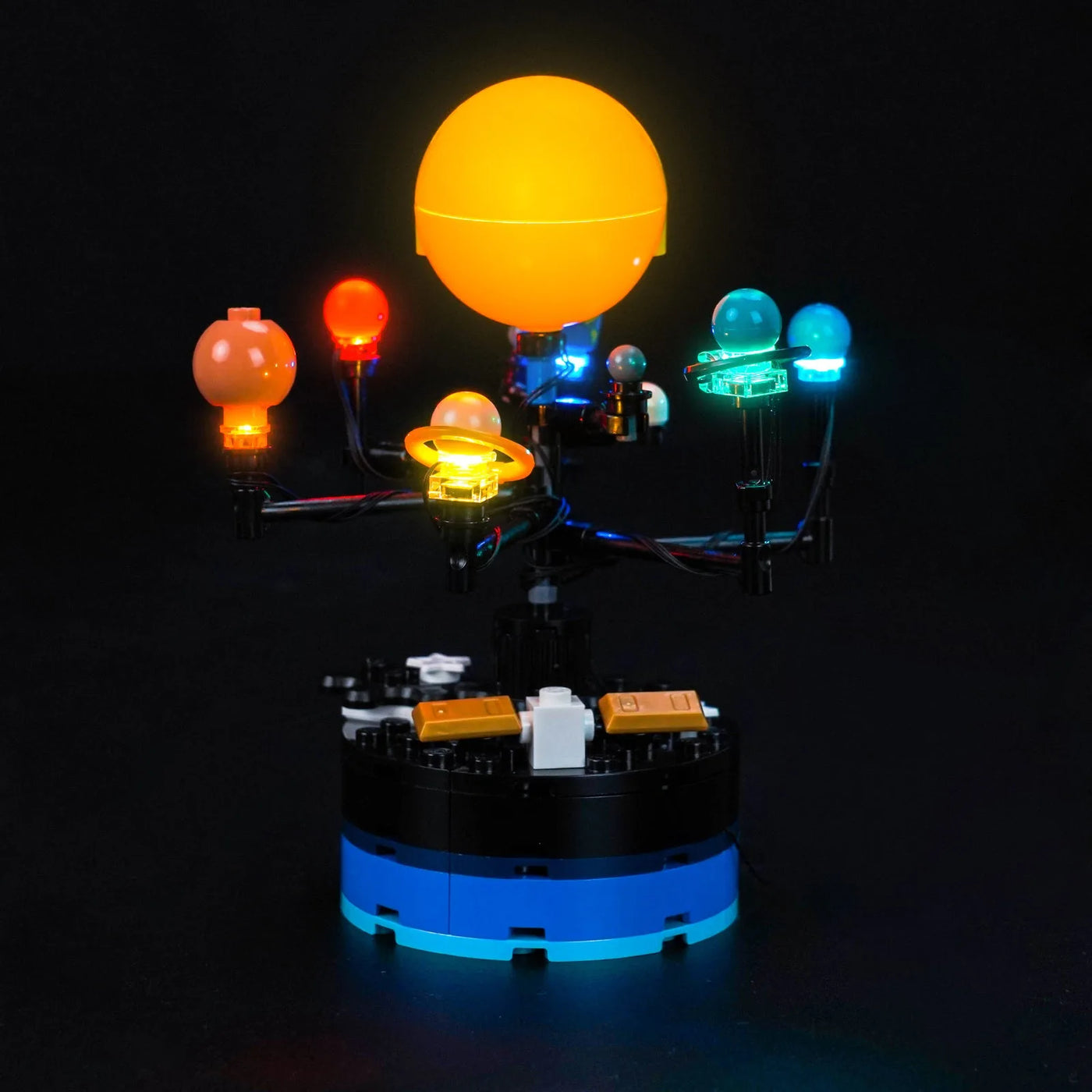 LEGO® Creator 3-in-1 Space Exploration Telescope #31378 — fully illuminated on display (display light kit)
