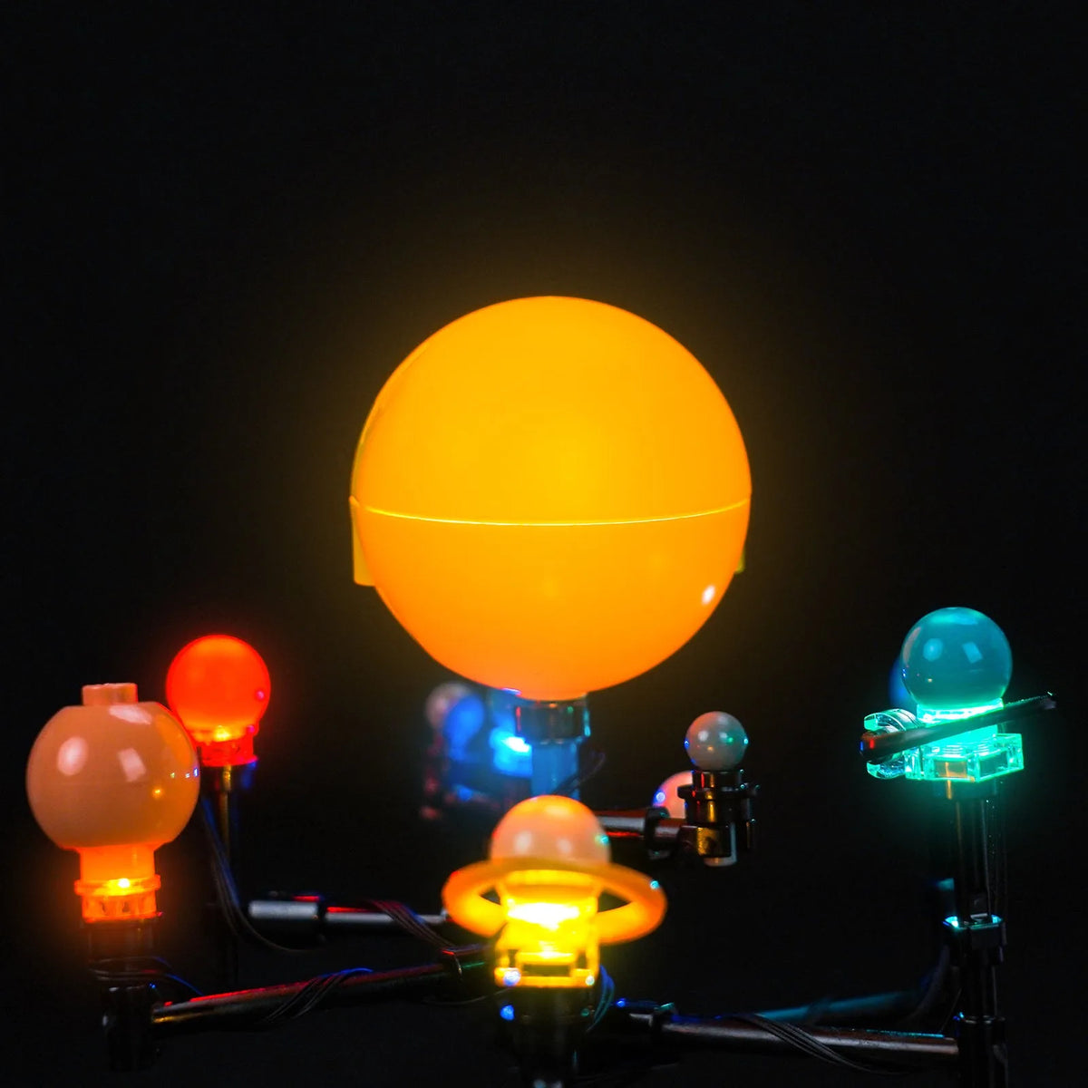 Bright My Bricks LED lighting kit for LEGO® Creator 3-in-1 Space Exploration Telescope #31378 — showcase lighting view