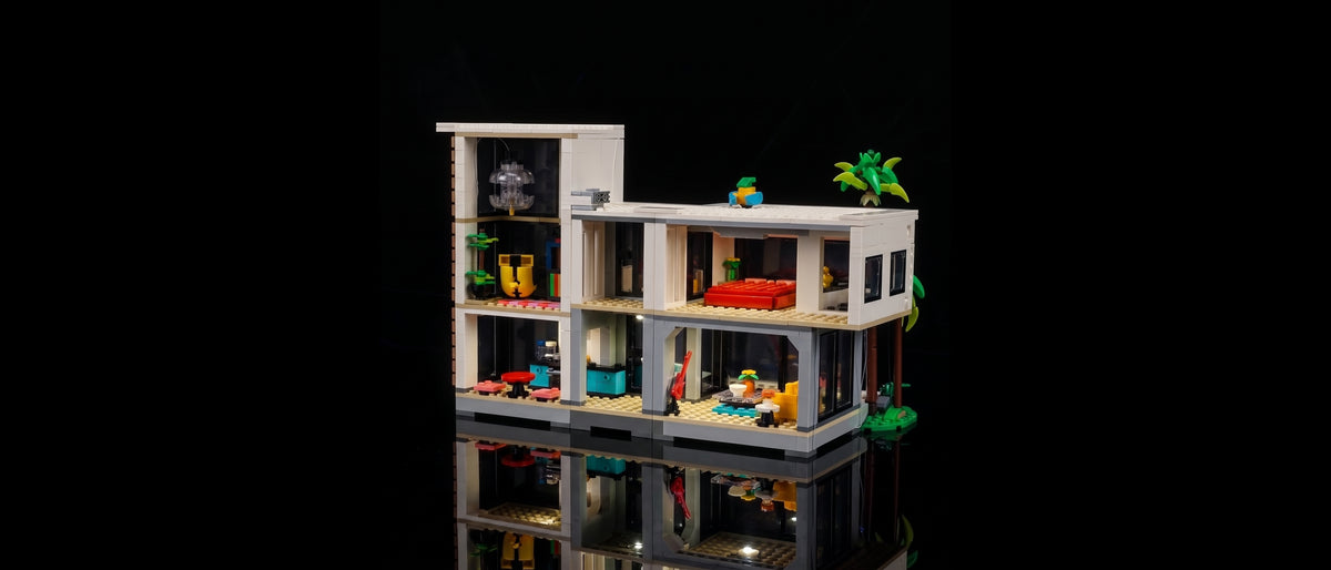 Kit LED pour LEGO® Creator 3-en-1 La maison moderne #31153 — standard build, without the LED light kit