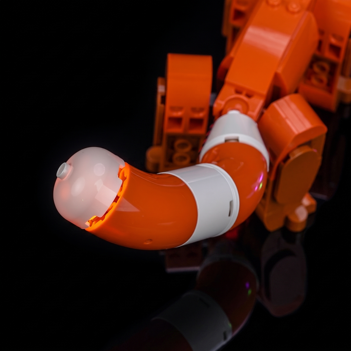 LED kit powered on: Bright My Bricks LED lighting kit for LEGO® Creator Cute Animals: Red Panda #31394