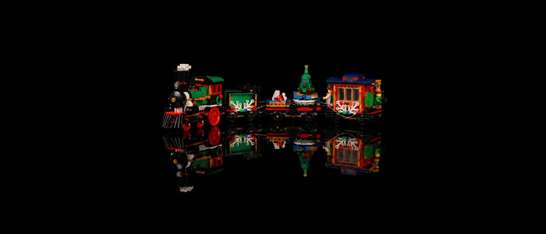 Kit LED pour LEGO® Le train de Noël #10254 — standard build, without the LED light kit
