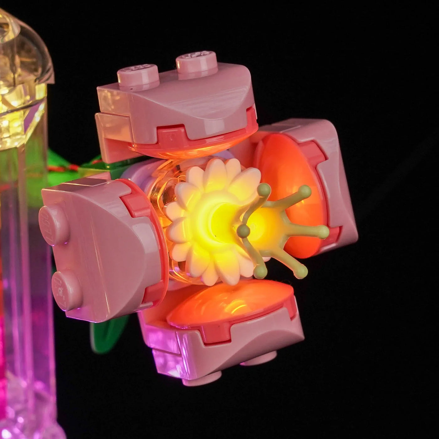 LED lighting kit for LEGO® Creator Floral Decor Perfume Bottle #31383, night-mode display glow