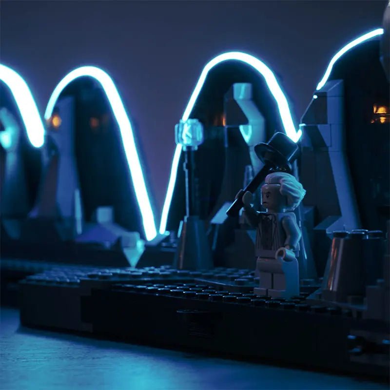 Bright My Bricks LED lighting kit for LEGO® DC Batcave #76252 — LED kit powered on