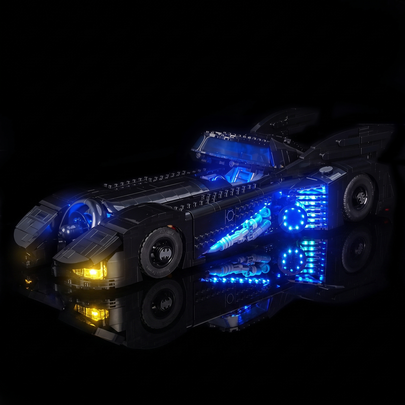 LED lights for LEGO® DC Batman Returns Batmobile™ #76355, amber headlights at the front
