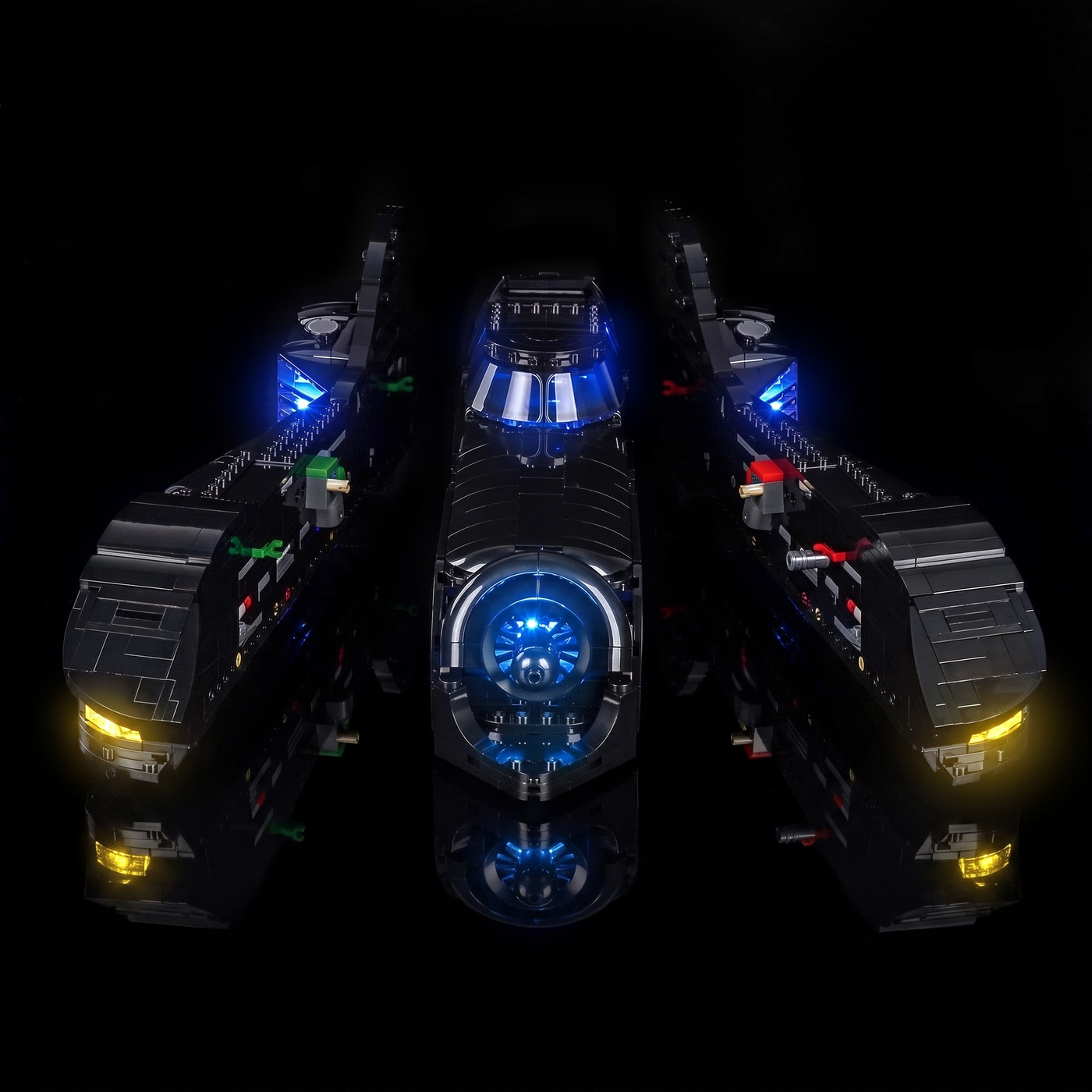 light kit for LEGO® DC Batman Returns Batmobile™ #76355, close-up of the LED detail