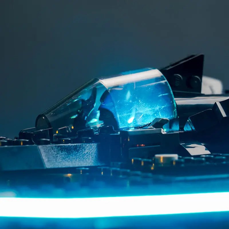 showcase lighting view: Bright My Bricks RGB LED light kit for LEGO® DC Batwing: Batman vs. The Joker #76265