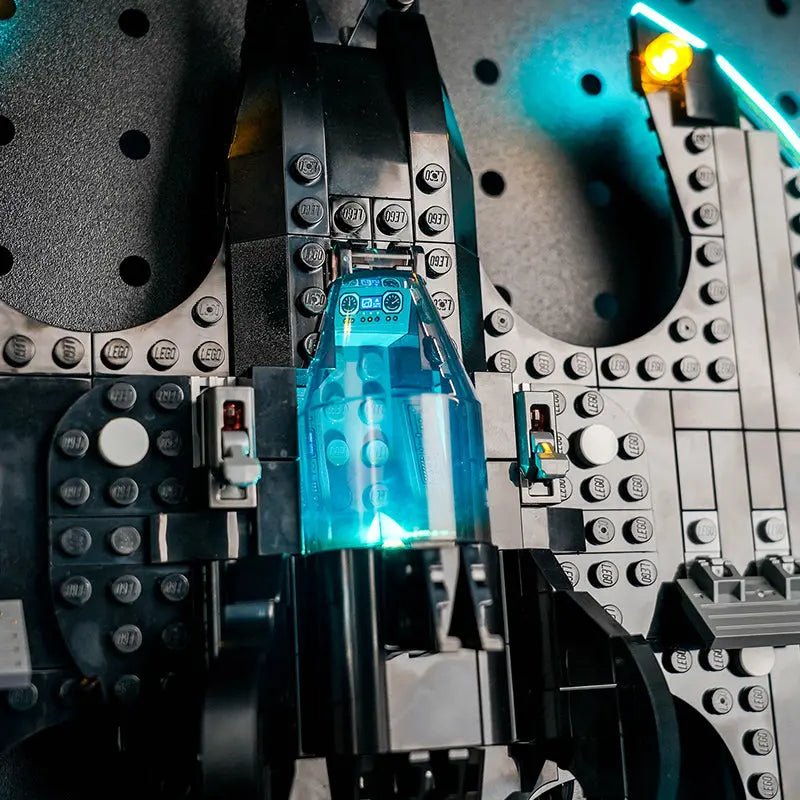 LED lighting kit for LEGO® DC Batwing: Batman vs. The Joker #76265, brightened interior detail
