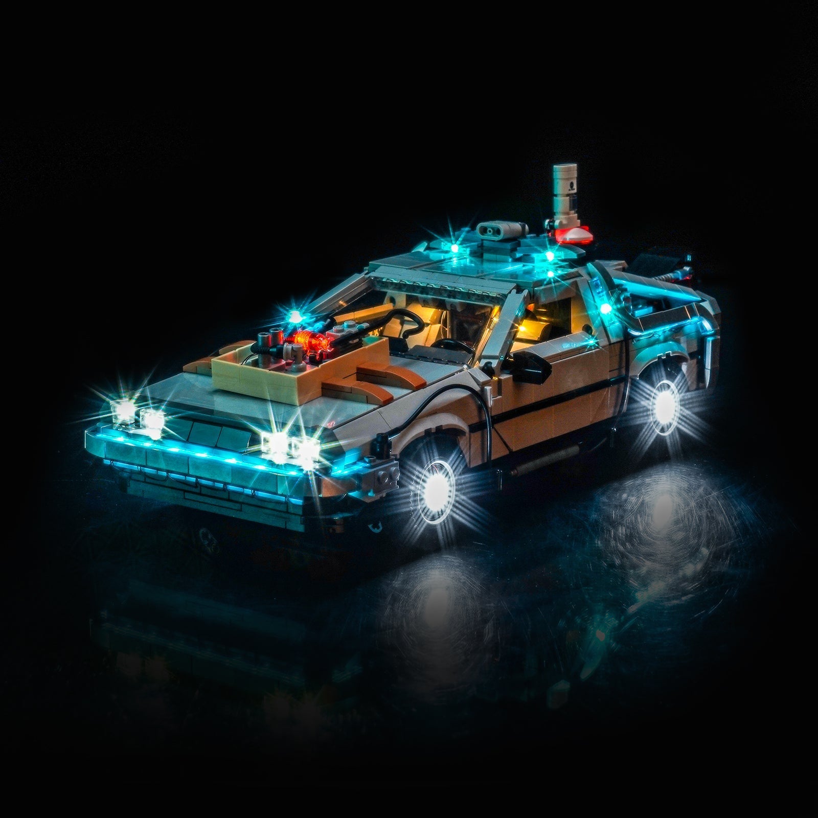 Light Kit for LEGO DeLorean Time Machine #10300 - Bright My Bricks