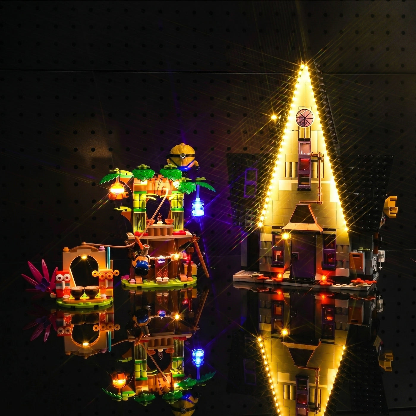 LED light kit for LEGO® Despicable Me 4 Minions and Gru’s Family Mansion #75583 | Bright My Bricks
