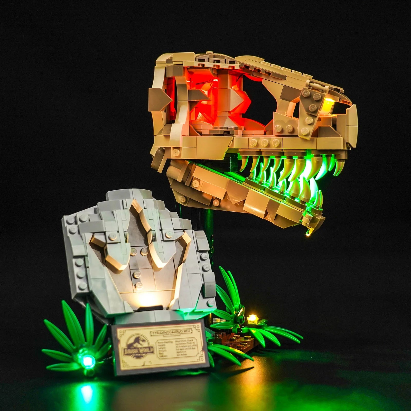 Kit LED pour LEGO® Fossiles de dinosaures : le crâne du T. rex #76964