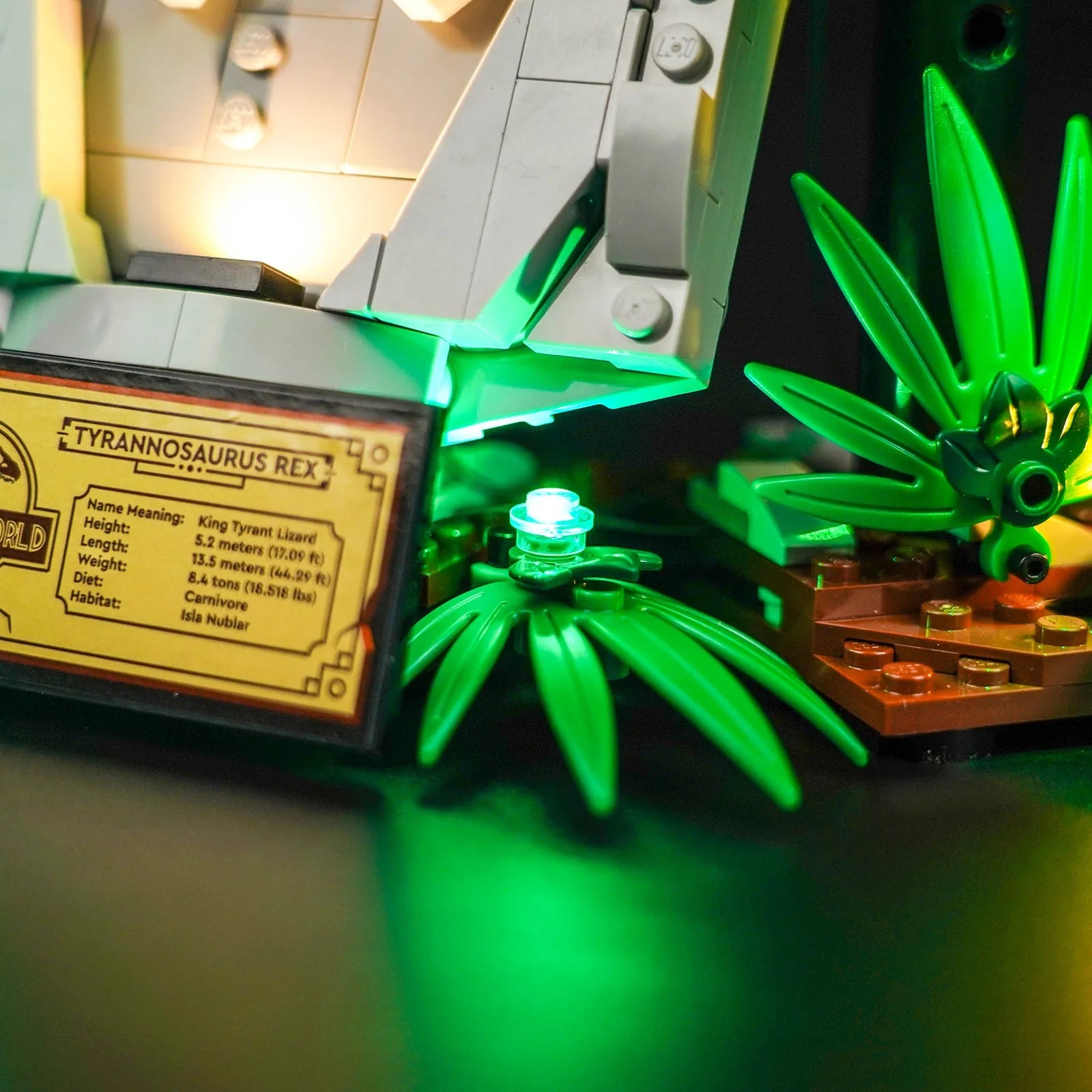 Kit LED pour LEGO® Fossiles de dinosaures : le crâne du T. rex #76964