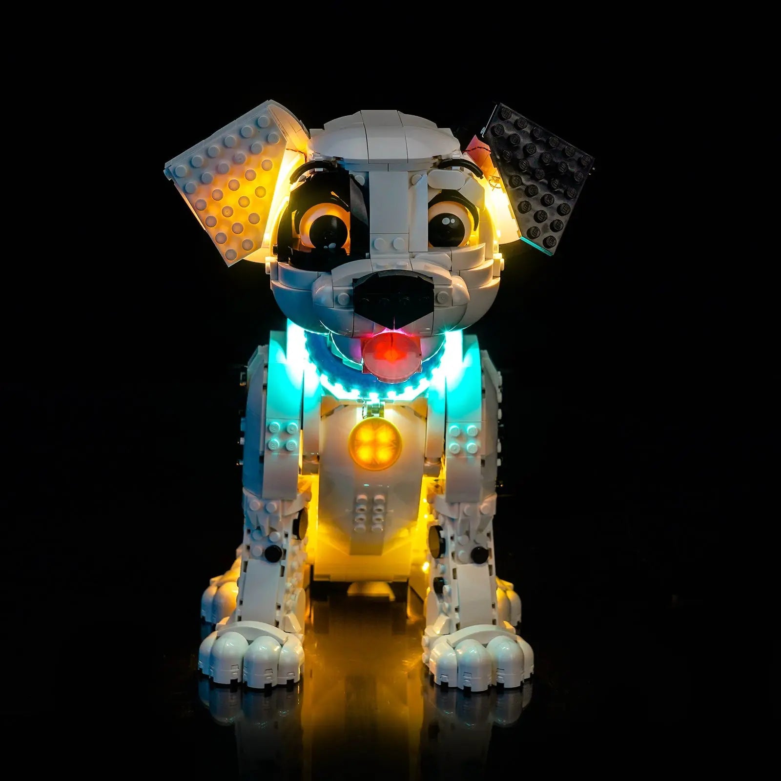 LEGO Disney 101 Dalmatians Puppy #43269 with LED lights installed