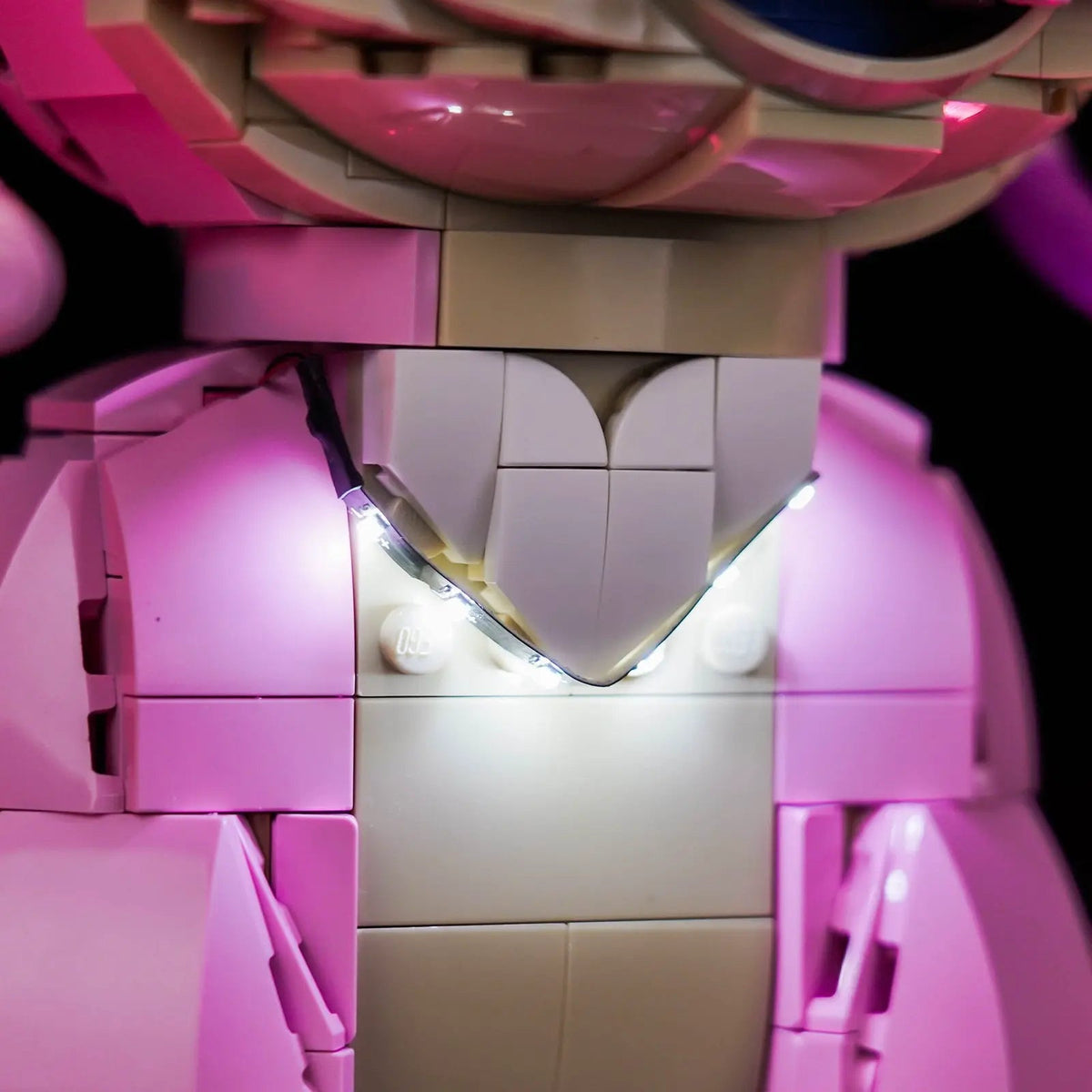 Bright My Bricks RGB LED light kit for LEGO® Disney Angel #43257 — warm LED glow detail