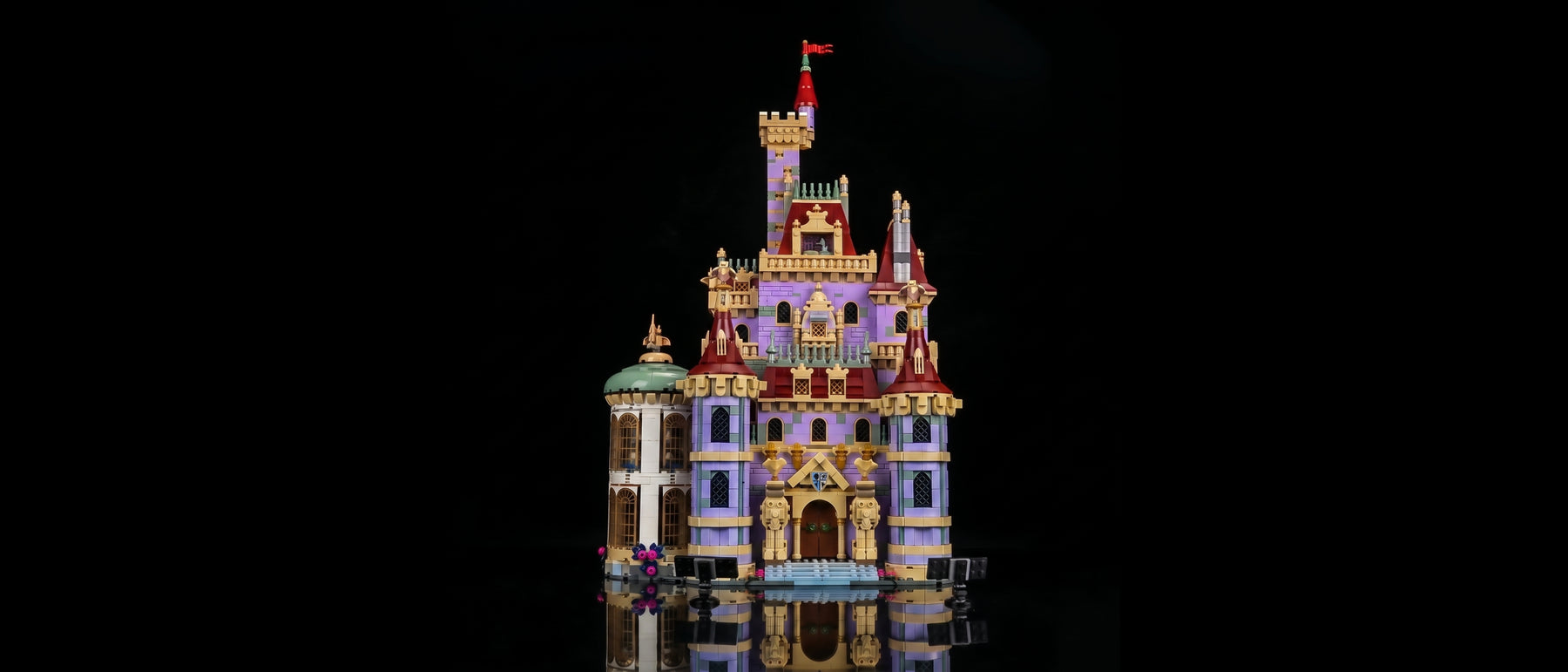 Light Kit for LEGO® Disney Beauty and the Beast Castle #43263 — standard build, without the LED light kit