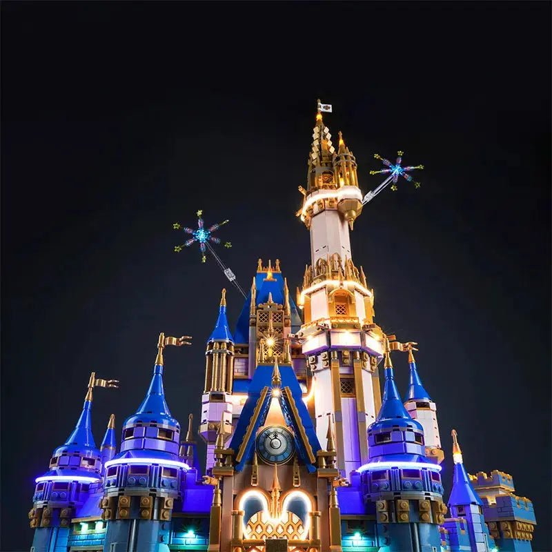 LEGO® Disney Castle #43222 — display lighting in a dark room (LED lights)