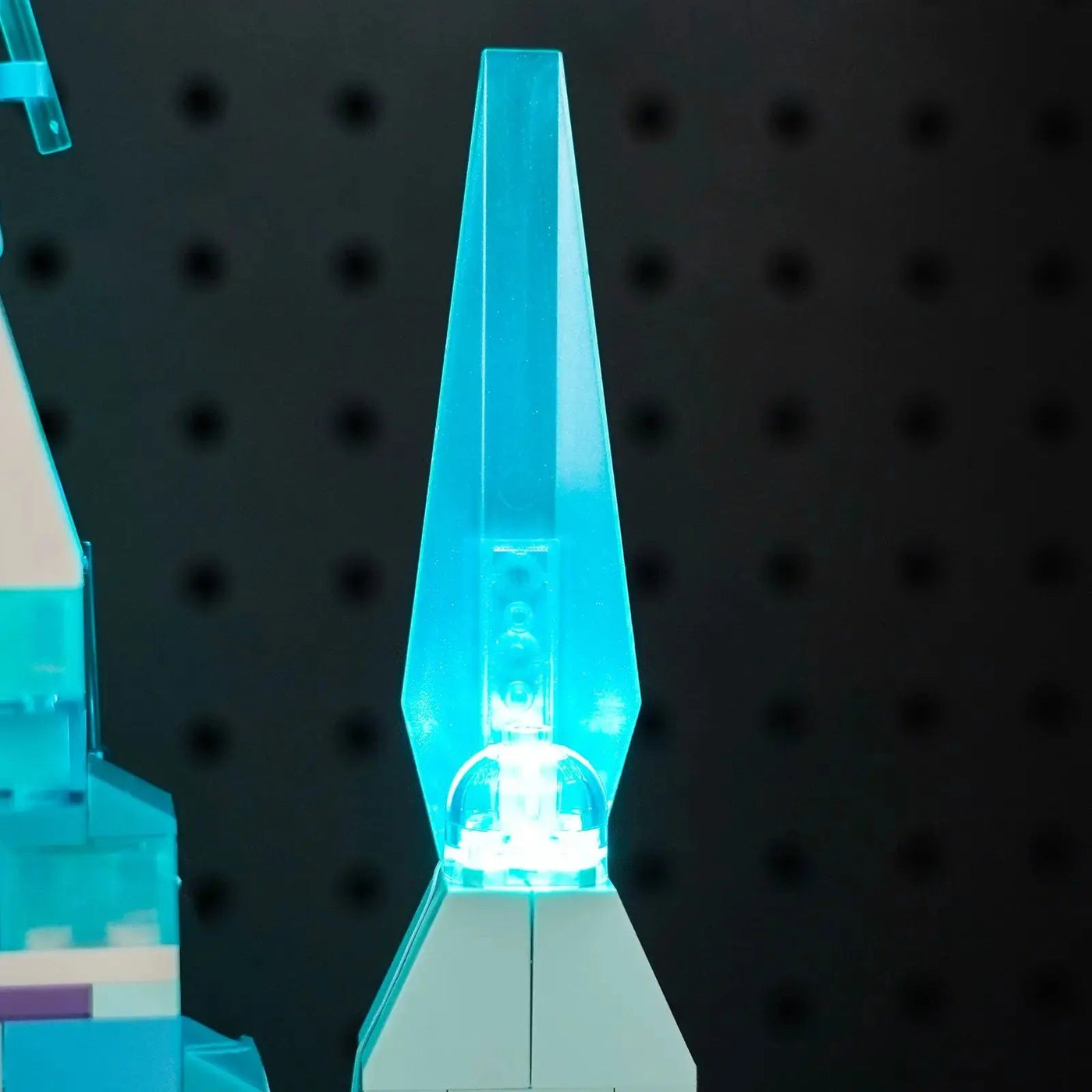 DIY LED light kit for LEGO® Disney Elsa's Ice Palace #43244, LED kit powered on