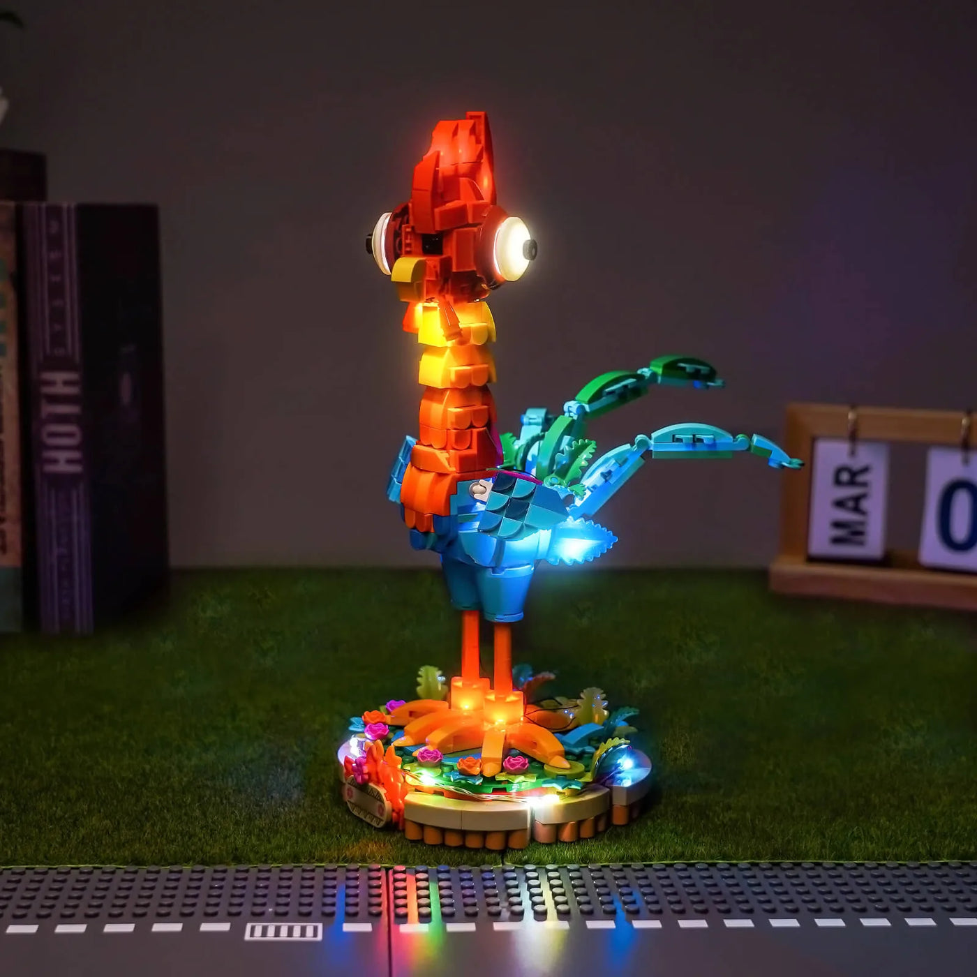 LEGO® Disney Heihei #43272 — night-mode display glow (LED lighting kit)