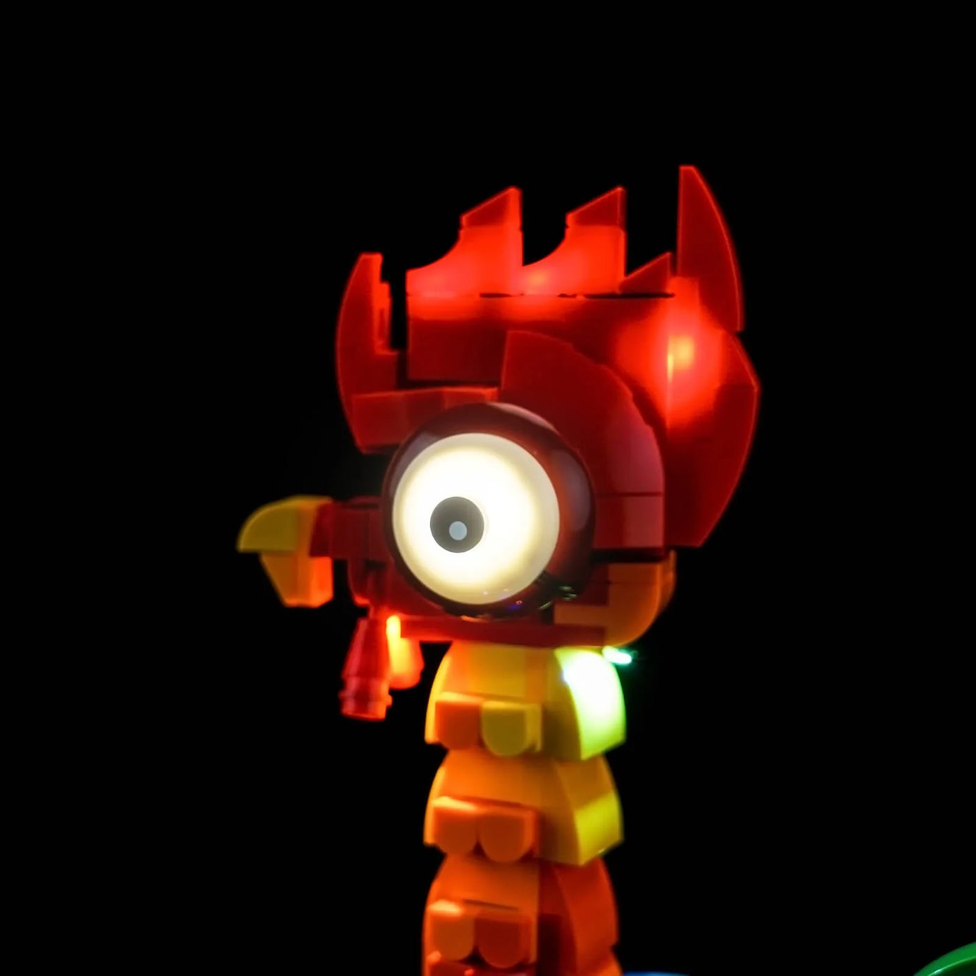 LEGO® Disney Heihei #43272 — LED strips and bricks detail (custom LED lighting)