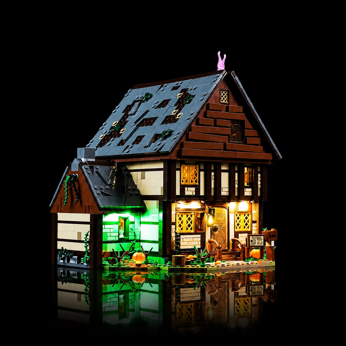 LED light kit for LEGO® Disney Hocus Pocus: The Sanderson Sisters' Cottage #21341 | Bright My Bricks