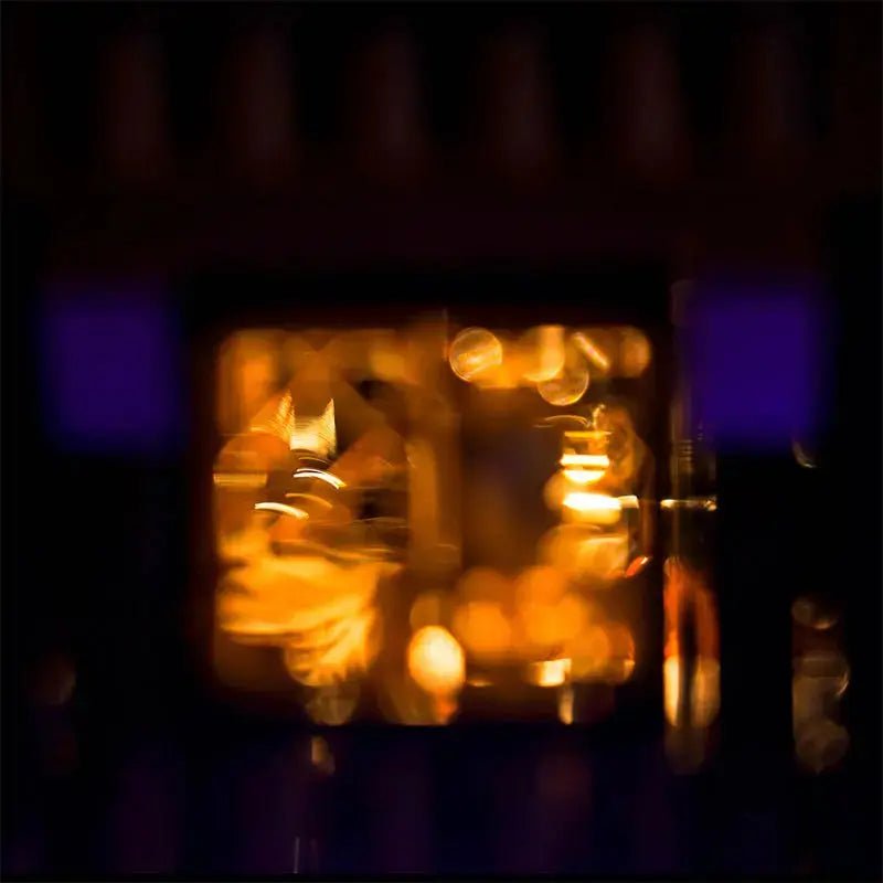 Bright My Bricks LED lighting kit for LEGO® Disney Hocus Pocus: The Sanderson Sisters' Cottage #21341 — illuminated at night