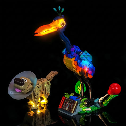 LED lights for LEGO® Disney Kevin & Dug #43290, showcase lighting view