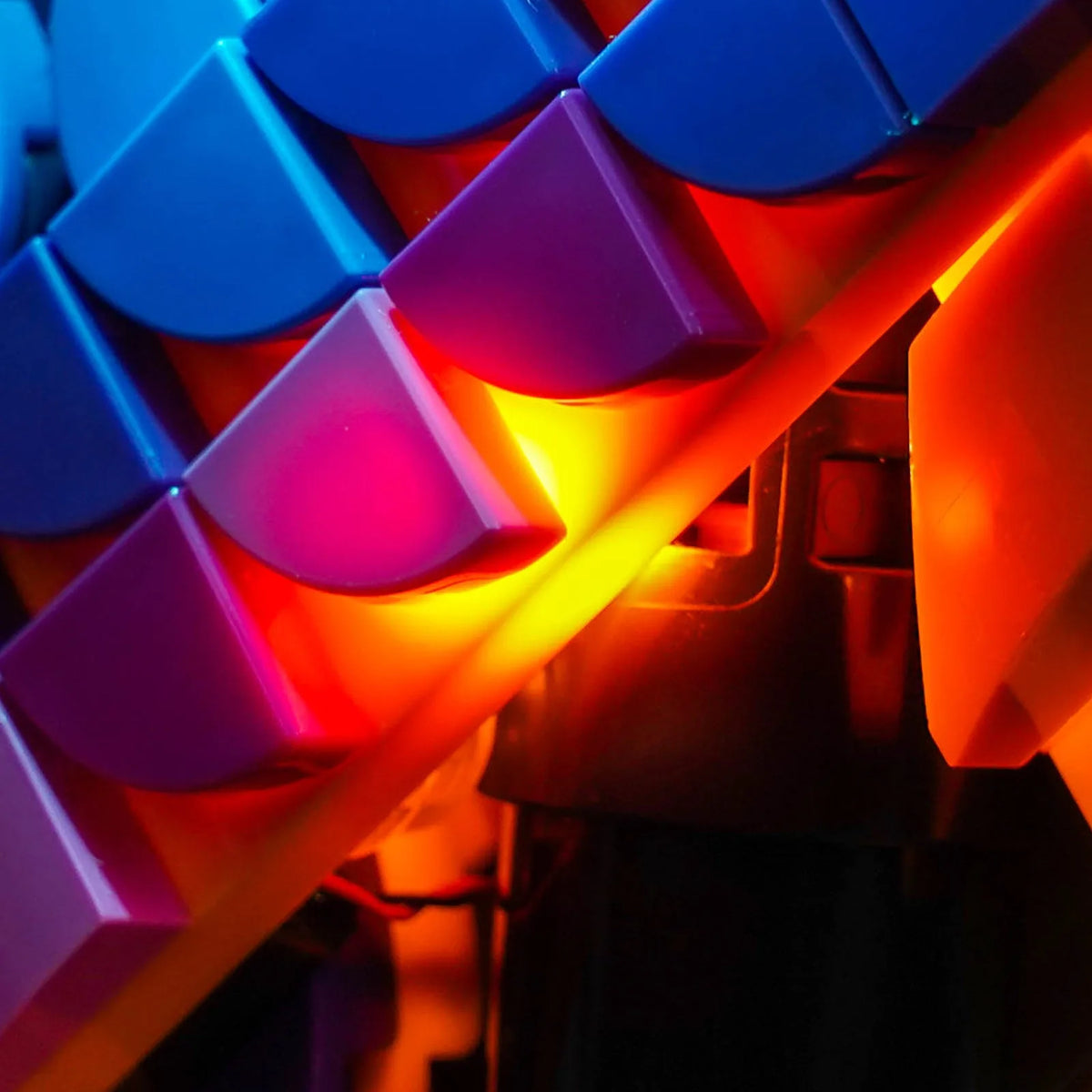 USB-powered LED light kit for LEGO® Disney Kevin & Dug #43290, fully illuminated on display