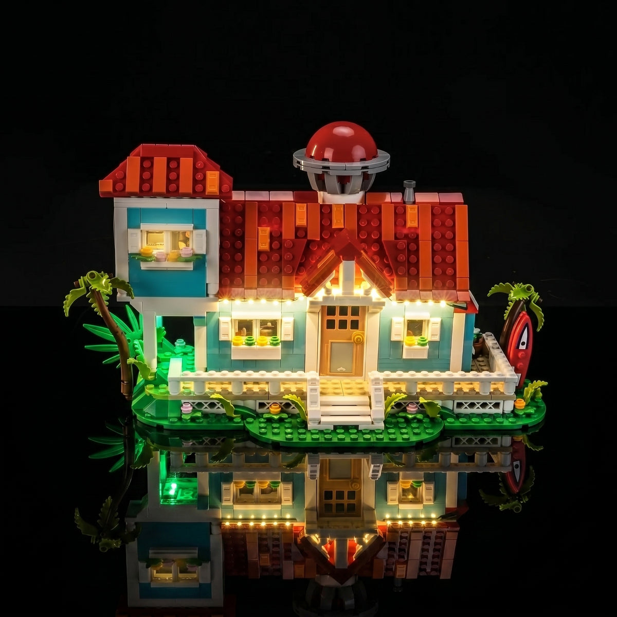 LED light kit for LEGO® Disney Lilo and Stitch Beach House #43268 | Bright My Bricks