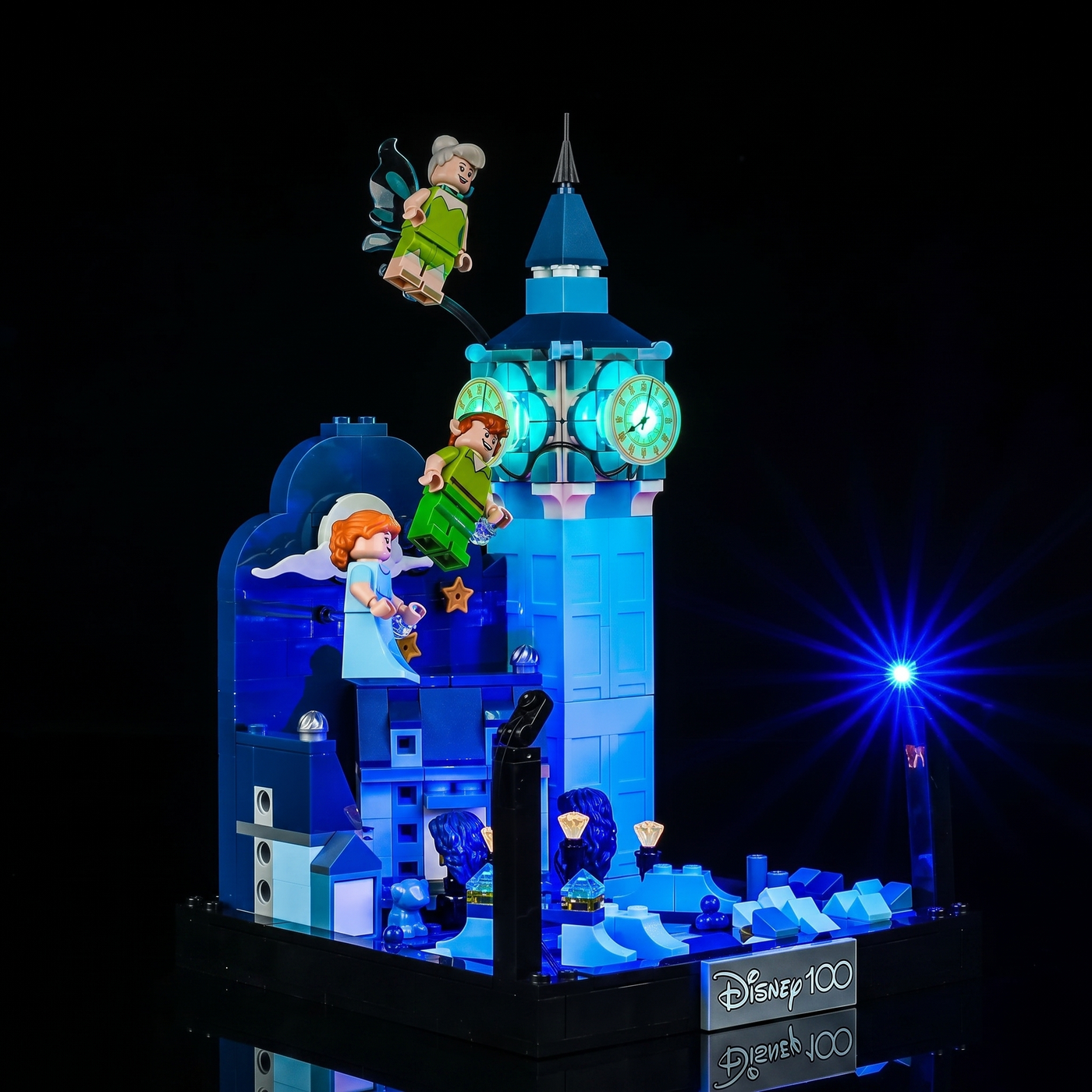 light kit for LEGO® Disney Peter Pan & Wendy's Flight Over London #43232, LED kit powered on