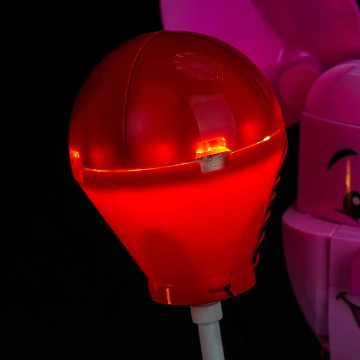 Bright My Bricks custom LED lighting for LEGO® Disney Piglet's Birthday Fun #43305 — illuminated at night