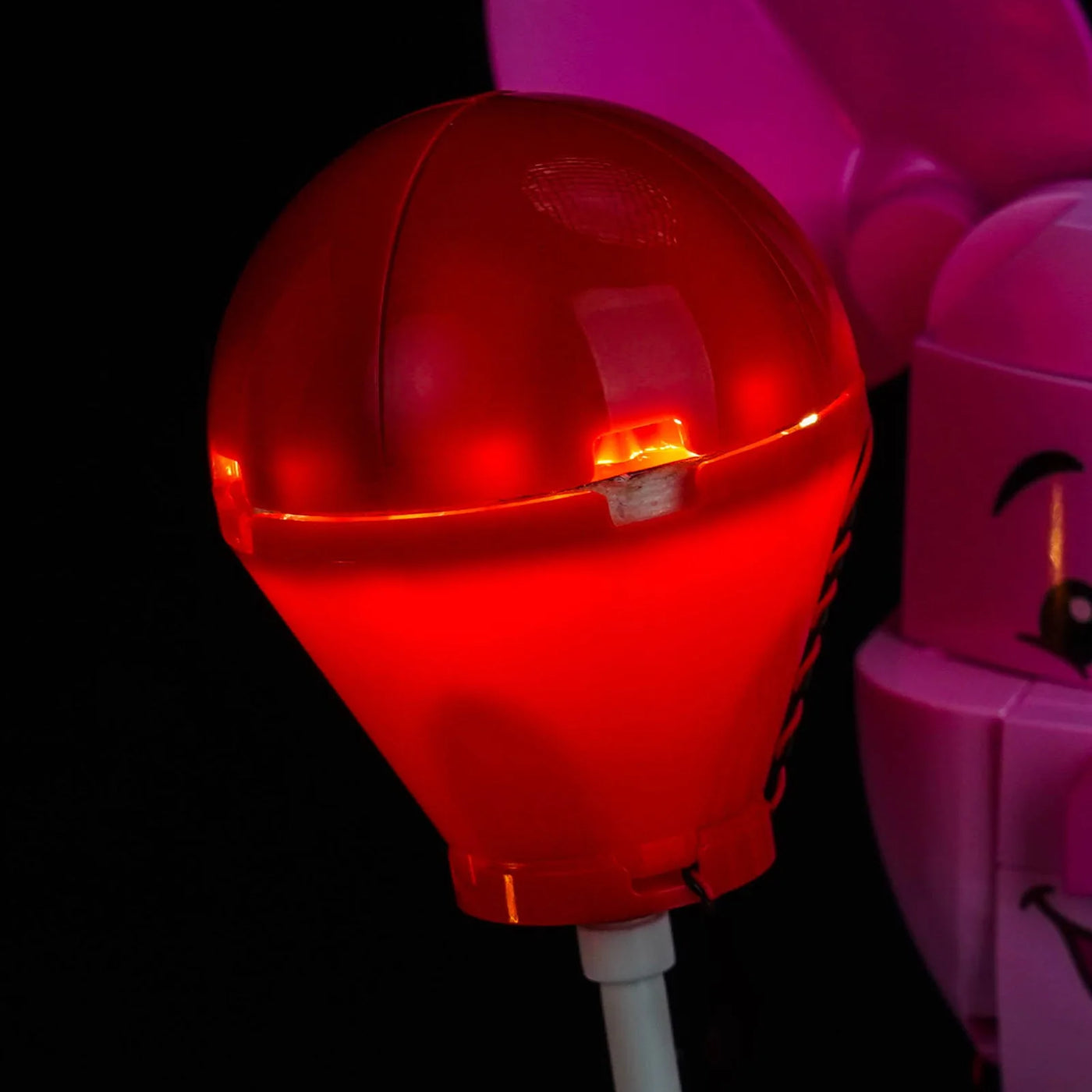 Bright My Bricks custom LED lighting for LEGO® Disney Piglet's Birthday Fun #43305 — illuminated at night