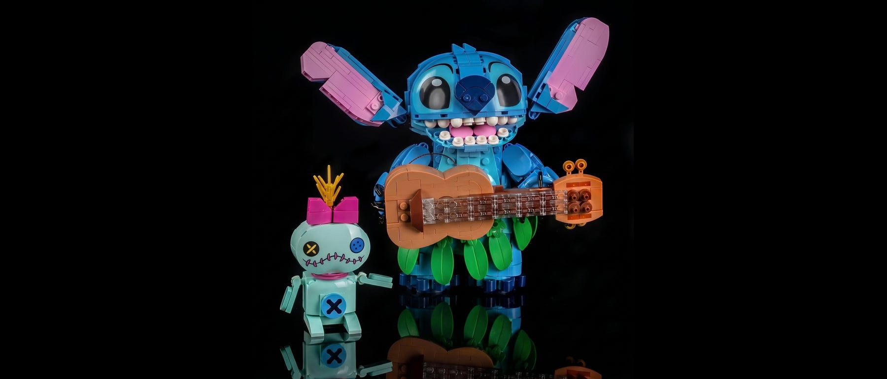 LED-Beleuchtungsset für LEGO® Stitch und Scrump #43296 — standard build, without the LED light kit