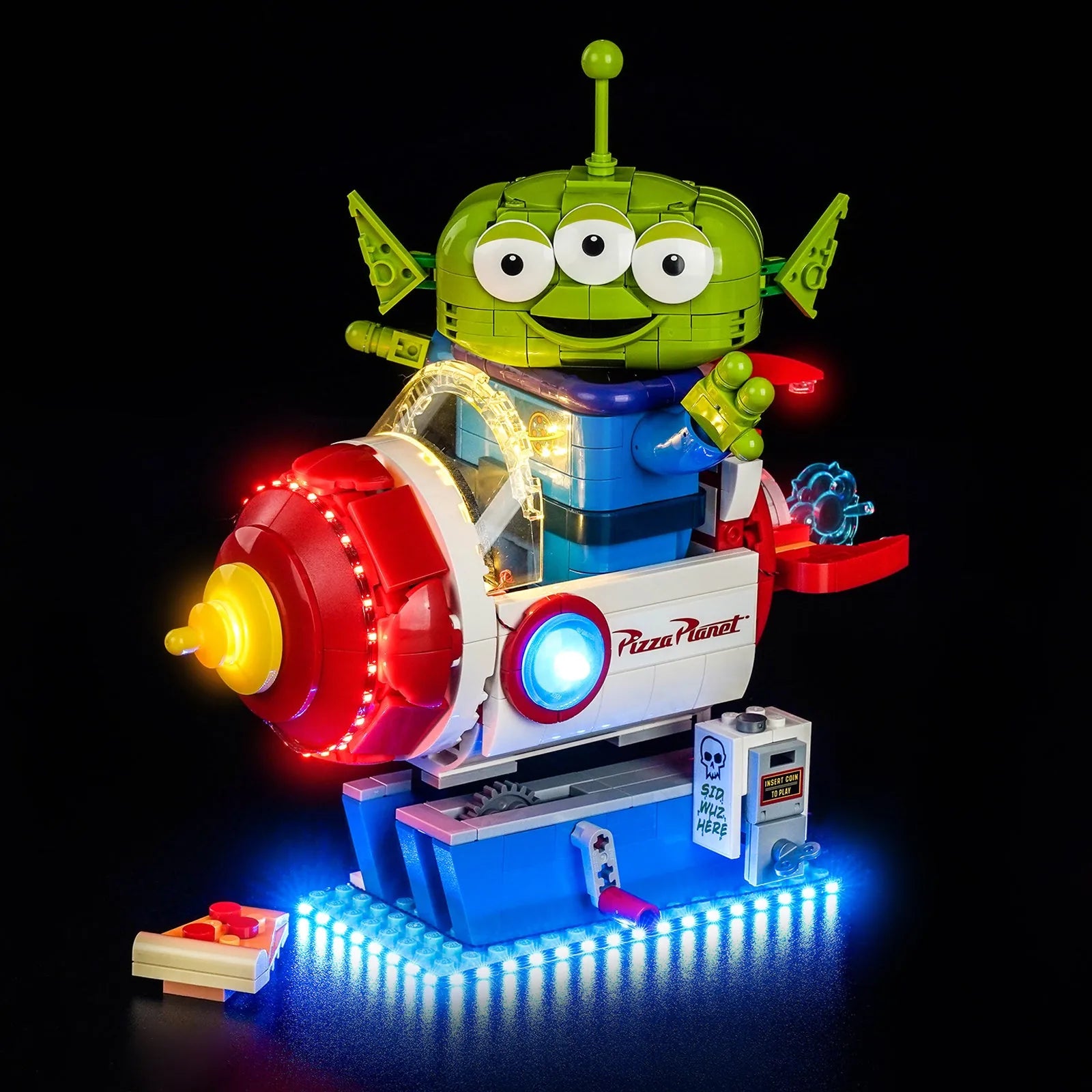 Light Kit for LEGO Disney Toy Story Alien with Pizza Planet Rocket Ride #43307 - Bright My Bricks