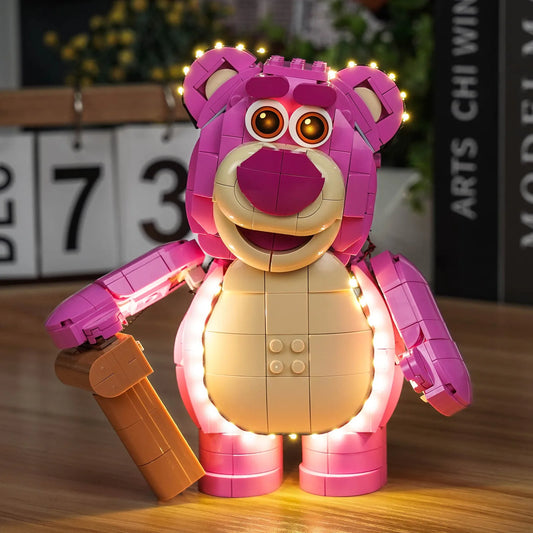 LEGO® Disney Toy Story Lotso #43306 — before-and-after lighting (LED light kit)