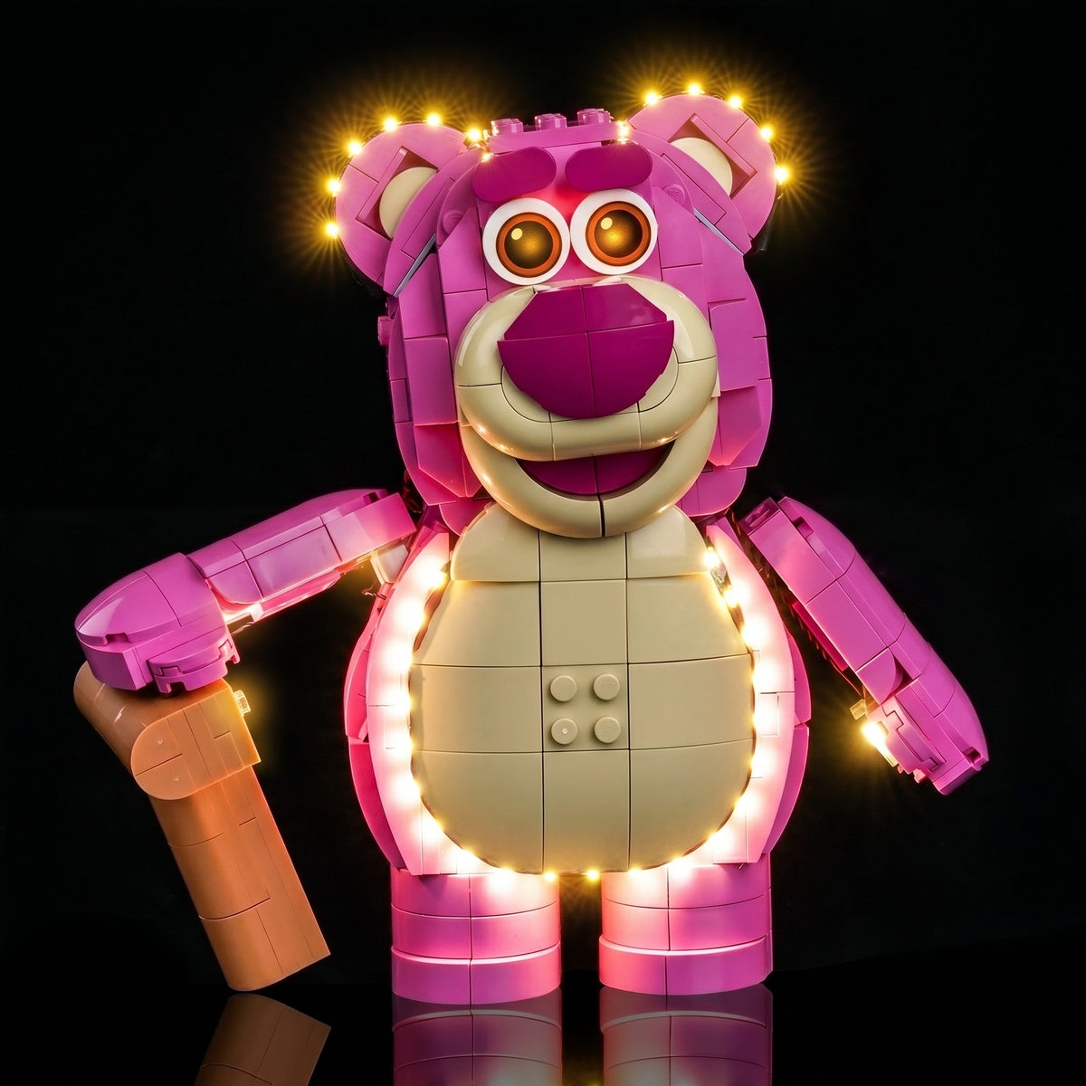 showcase lighting view: Bright My Bricks LED lighting kit for LEGO® Disney Toy Story Lotso #43306