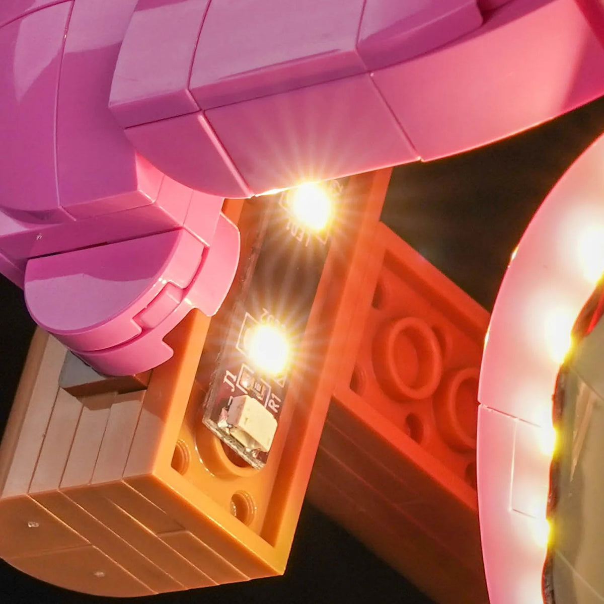 Bright My Bricks RGB LED light kit for LEGO® Disney Toy Story Lotso #43306 — LED kit powered on